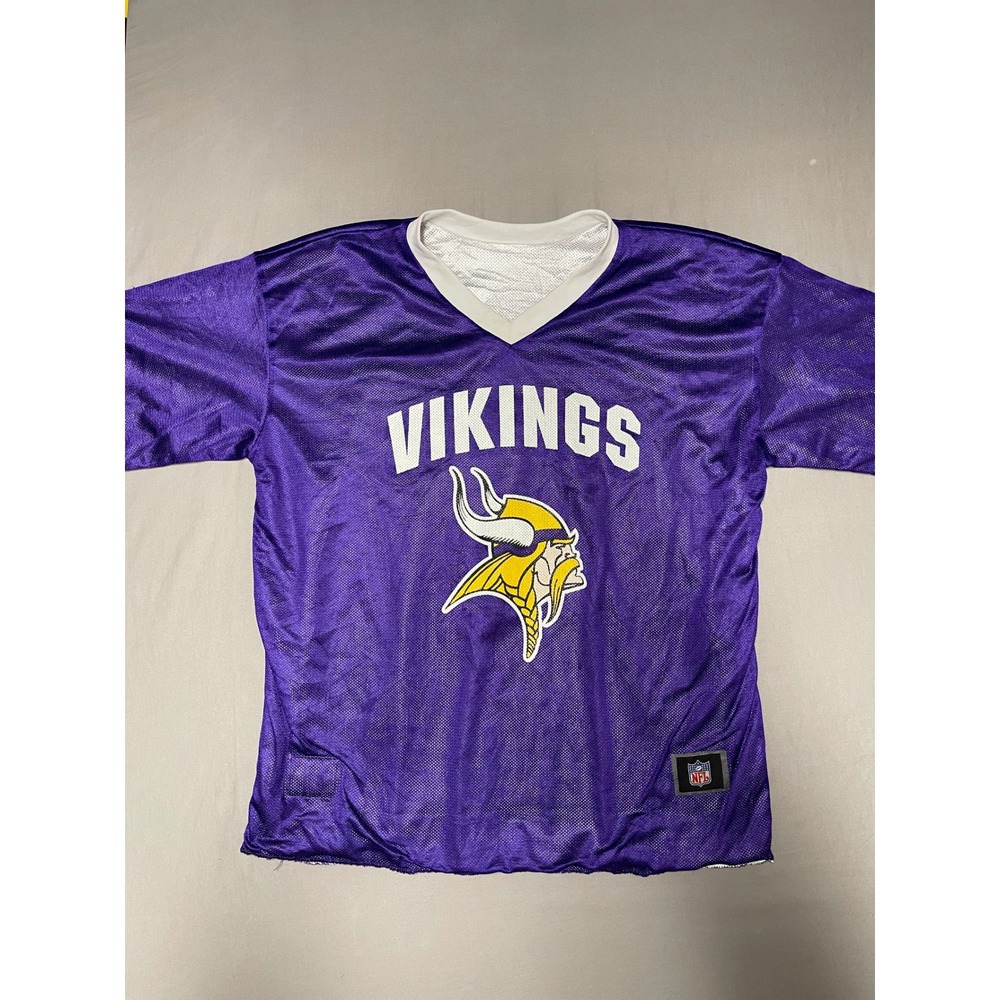 Nike Minnesota Vikings NFL Flag Football Jersey Reversible Purple White Mens XL